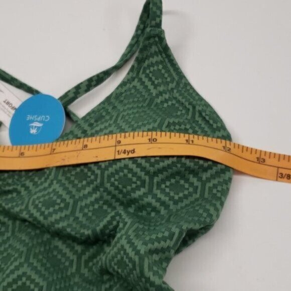 New Cupshe One Piece Monokini Swimsuit Green Women's Size XS - Picture 10 of 12